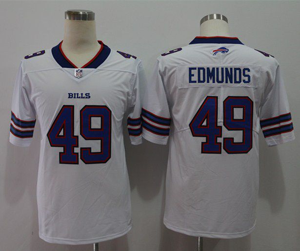 Men Buffalo Bills #49 Edmunds White Vapor Untouchable Limited 2020 Player NFL Jersey->buffalo bills->NFL Jersey